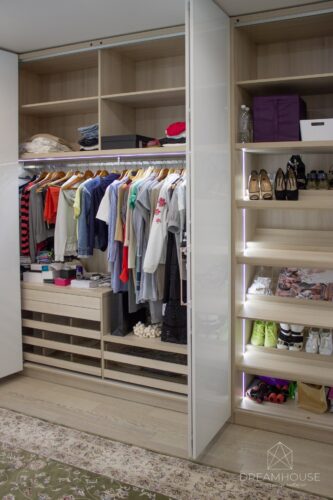 Шкаф "гармошка" - складные двери Hettich