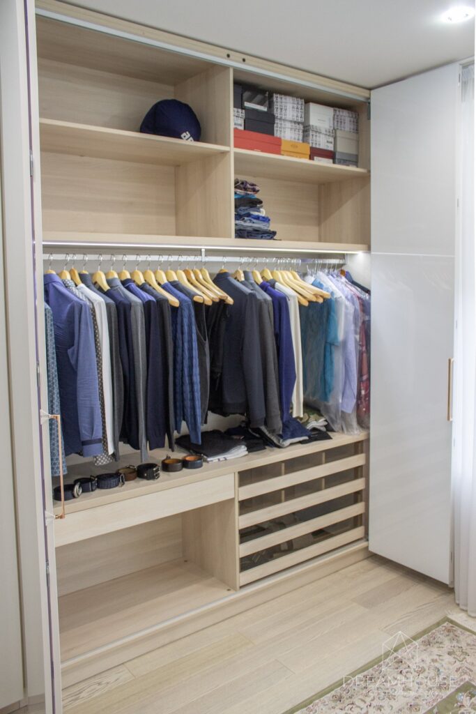 Шкаф "гармошка" - складные двери Hettich