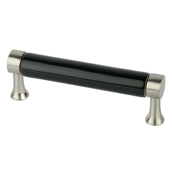 Ручка Ferro Fiori M0540 96 мм, никель | черный, Модерн