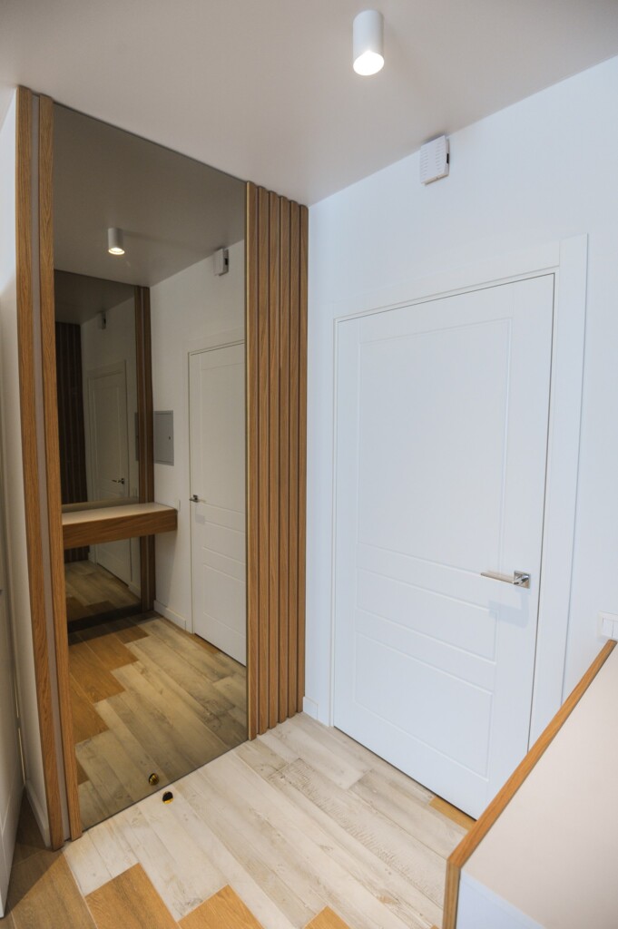 Передпокій зі стіновою панеллю і тонованим бронзовим дзеркалом DreamHouse.