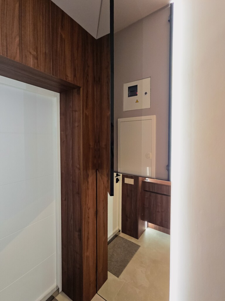 Стінові панелі передпокою біля вхідних дверей DreamHouse.